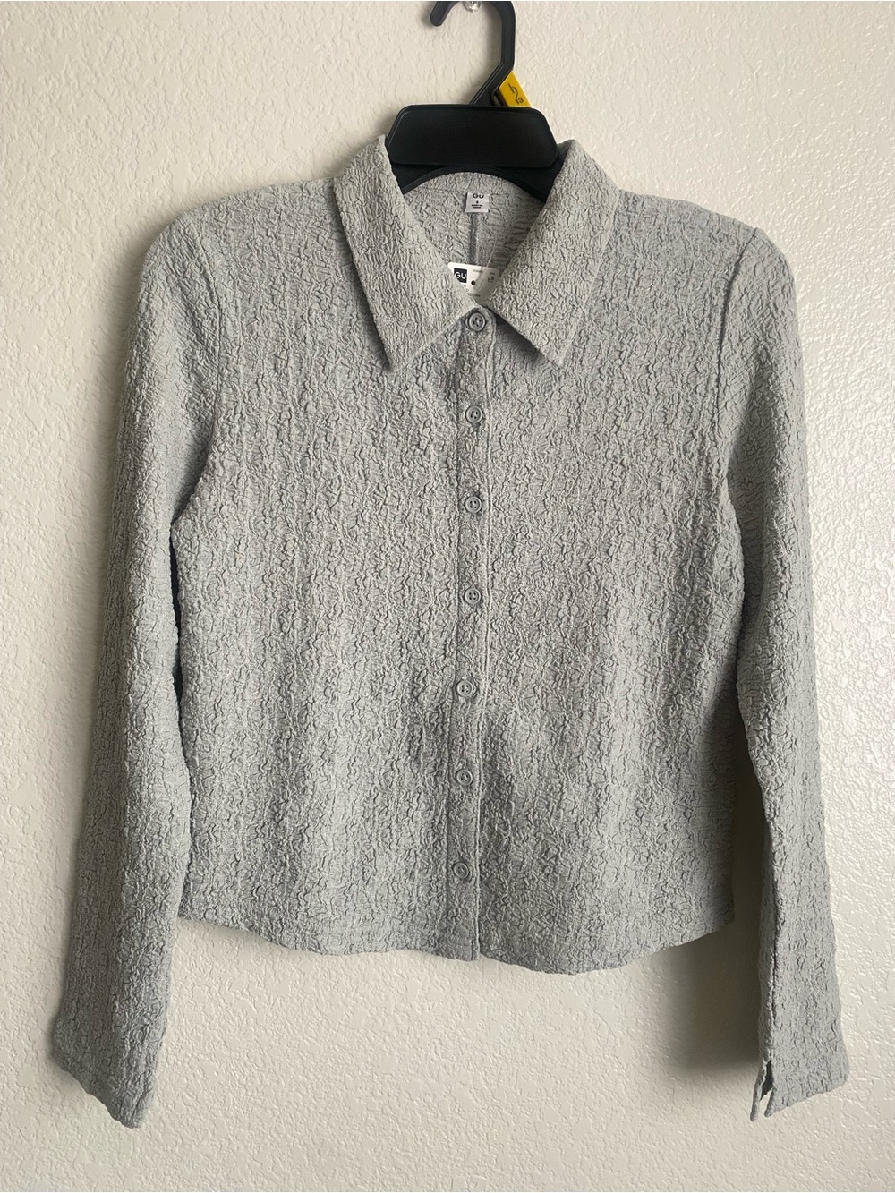 GU Textured Polo Cardigan Green (XS to S)